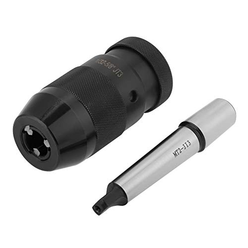 Drill Chuck Attachment Self-Suit Keyless Chuck 1-16 mm Centring Point Lathe MT2-JT3 for Drills, Milling Machines