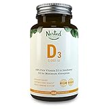 VITAMIN D3 5000 IU | 360 Vegetarian Potent & Effective Softgels | Pure Daily D Vitamins Supplement for Men & Women | Made with All Natural Lanolin | Non GMO, Gluten Free & Soy Free Vit Supplements