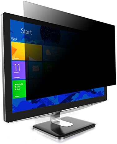 Targus 4Vu Privacy Screen Filter for 27-Inch Widescreen (16:10 Ratio) Monitor, Landscape/Portrait View, Blue Light Filter to Protect Eye Strain (ASF27WUSZ), Clear