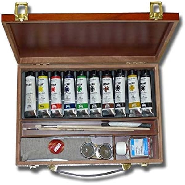 CAJA PINTURAS AL OLEO TITAN 40 ML: Amazon.es: Juguetes y juegos