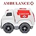 Ambulance Toy with Light & Siren Sound Effects,Educational Toy Vehicle for Toddler Boys and Girls,Imaginative Play Toy for Kids & Children