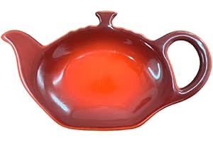 Le Creuset Stoneware Tea Bag Holder, 5", Cerise