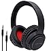 Bluetooth Headphones Over Ear,YAMAY Noise Cancelling Headphones Wireless Headset with Microphone,Hi-Fi Sound,3.5mm Audio Cable,20 Hours Playtime,Soft Earpads for Cell Phones PC Tablet TV (Black)