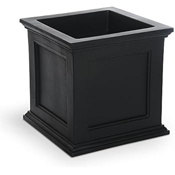 Amazon.com : Mayne Inc Cambridge Tall Planter, Black 