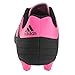 adidas Unisex-Kid's Goletto VI Firm Ground Football Shoe, Black/Shock Pink/White, 4 M US Big Kid