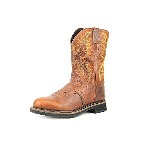 justin men's original stampede copper kettle rowdy work boots