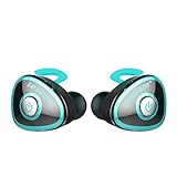 True Wireless Stereo Earphones,Lesoom Mini Invisible Truly Wireless Bluetooth V4.1 Surround Sound Earbuds Headhone Noise Cancelling In-Ear Headset With Microphone For iPhone Samsung Android IOS (Blue)