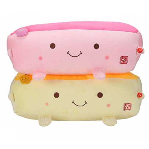 Cute Plush Pillow for Massage, Vibrational Pillow Cushion Hannari Grapefruit ToFu Massage Pillow, Kawaii Toy Massage Pillows for Home Office(Random Color) - Thumbnail 3