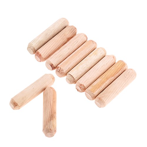 50pcs Woodworking Hardwood Round Dowel Pins Wooden Craft Rods Furniture Fitting Tools 10x40mm(DxL)/0.39"x1.57"