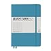 Leuchtturm 1917 Medium Size Hardcover A5 Notebook, Ruled Pages, Nordic Blue