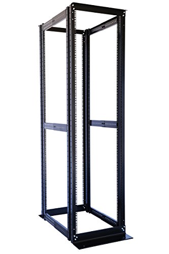 Raising Electronics Server Rack 4 Post Open Rack Frame Rack Enclosure 19 Inch Adjustable Depth Aluminum (42U,82Inch Height)