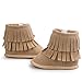 Voberry Baby Toddler Girls Boys Winter Warm Snow Boot Tassels Trimmed Boots Outdoor (12~18Month, light Khaki)