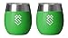 Summit Outdoor Wine Glasses, Vacuum Insulated Wine Tumbler With Lid, Stemless Metal Cup Design, Stainless Steel, Unbreakable, Shatterproof, Portable, Set of 2, Home, Travel or Camping. new sliding lid