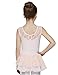 MdnMd Girls' Tank Leotard with Attached Lace Skirt