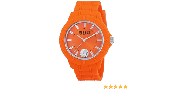 orange versace watch