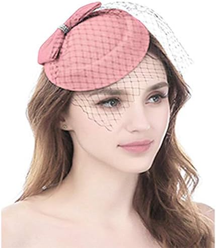 ベレー帽 ベール付き 髪飾り 帽子 レディース おしゃれな弓 魅惑的な帽子 女優帽 調節可能 多色 防寒 防風 暖かい 小顔効果 お出かけ ウェディングハット パーティー カクテルハット 教会用