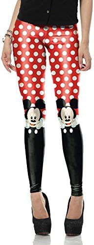 Christmas Red and White Striped Print Tight Skinny Soft Mid-Rise Leggings for Girls Or Womens