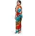 BEAUTYVAN New Women Summer Casual Sleeveless Traditional African Print Party Dress (XL, Multicolor)