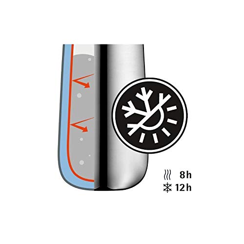 WMF Impulse Isolierbecher 350 ml, Thermobecher mit Automatikverschluss, 360°-Trinköffnung, hält Getränke 8h heiÃ/12h kalt, Silber – Bild 7