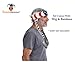 Costume Adventure Gray Braided Hippie Wig for Men Grey 60s Hippie Dude Wig With Hippy American Flag Headband - One Size