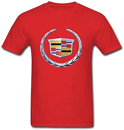 UOOLTTR Men's General Motors Cadillac Logo T-Shirt Red XXXL