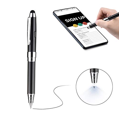 Penyeah LED Flashlight Pen -Pen Light with Stylus Pen Tip Multi-function Capacitive Touch Screen Pen - Helpful for Touching Reading or Writing - P12 - White Light