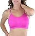 ToBeInStyle Women's Pack of 6 Solid Color Wire-Free Padded Sports Bralette - Assorted - One Size