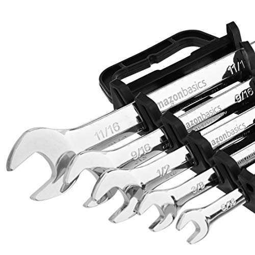 Amazon Basics Flexible Ratcheting Wrench Set SAE, 5Piece Pricepulse