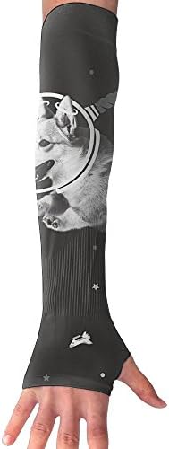 Corgi Astrounauts Humor Arm Cooler Sleeve Sport Sun Protection Baseball
