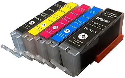 Ezinknow Compatible PGI-270XL CLI-271XL ink cartridge for use in Canon PIXMA MG5720 MG5721 MG5722 MG6820 MG6821 MG6822 ( 1 PBK 1 BK 1 Cyan 1 Megenta 1 Yellow 5 Pack)