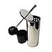 Toilet Plunger with Concealed Holder, Durable Plunger for Toilet, Plungers for Bathroom, No Splash Back, Long Handle, Punch Line Toilet Plunger and Holder for Bathroom - Chrome Finish