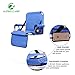 ALPHA CAMP Stadium Seat Padded Chair for Bleachers with Back& Arm Rest, Blue