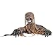 Halloween Haunters Animated Skeleton Groundbreaker with Moving Head and Arms Graveyard Prop Decoration - Battery Operated, Life-Size Shaking Zombie Skull, Scary Howls, LED, Spider Webs - Haunted House