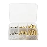 Raspberry Pi Installation Tool 124 Pcs/Lot M2.5 Series Hex Brass Spacer/Standoff + Nuts + Screws w/Storage Case Raspberry Pi 4/3 Model B+(Plus) / 3B / Zero W Accessories Kit