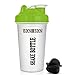 Hydro2Go 16 oz shaker bottle with protein storage jars and pill tray (green)