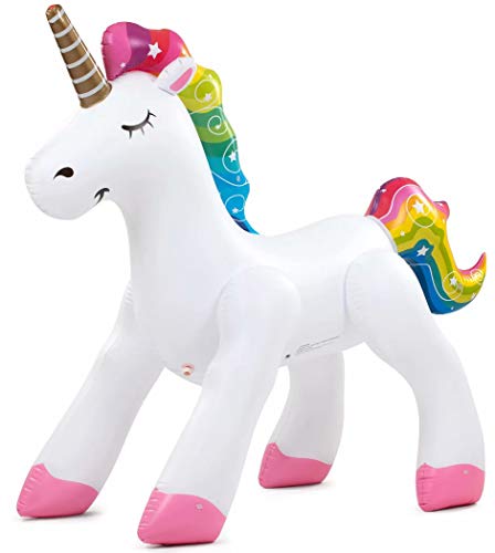 Giant Inflatable Unicorn Sprinkler with Rapid Valve, Perfect for Party Fun - Thumbnail 2