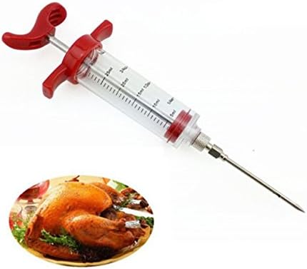 Emoyi Meat Marinade Flavor Injector Syringe Seasoning Sauce Cooking Meat Poultry Turkey Chicken BBQ Tools