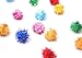 RIMOBUL 100PCS 1.5 INCH Cat Toy Balls Extra Large Sparkly Cat's Favorite Chase Glitter Ball Toy Sparkle Pom Pom Balls