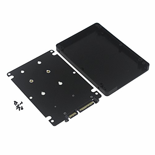 Optimal Shop Mini PCI-E mSATA SSD to 2.5" SATA Adapter Card With Case-Black