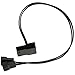 CRJ 4-Pin Molex to 2 x 3/4-Pin PWM 12V PC Case Fan Power Adapter Cable