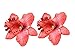 DreamLily Hawaiian Orchid Flower Hair Clip Hair pins for Beach Party BC14 (Red#1)