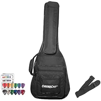 ChromaCast CC-A3/4PB-BAG-KIT-1 3/4 Size Acoustic Gig Bag with Pick Sampler & Strap