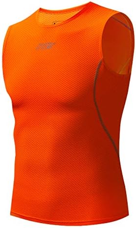 Bpbtti Men's Sleeveless Cycling Base Layer Bike Undershirt,Breathable,Superlight and Moisture Wicking