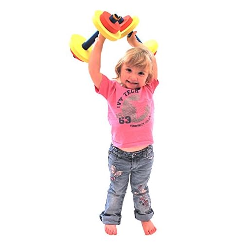 Redmon for Kids Fun and Fitness Dumbbell Set, Multicolor, 10 Piece - Image 4