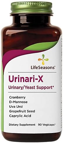 UrinariX Urinary Yeast Support with Cranberry, DMannose More (90 Vegetarian Capsules)