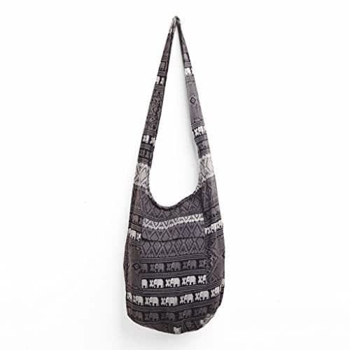 Changnoi Hippie Sling Crossbody Bag Ethnic Thai Elephant