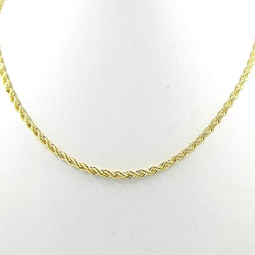 Cuban Chain Bracelets Gold Plated Link Homme/Femme,Rope Chains, Bijoux Fantaisie,19/45CM Gold (45)