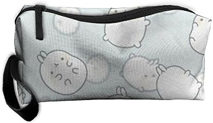 Lttedeng Make-up Bag Kawaii Rebbits Plain Oxford Bag With Durable Fashion Floral Material For Travel Portable Receiving Cosmetic Sewing Kit Stationery