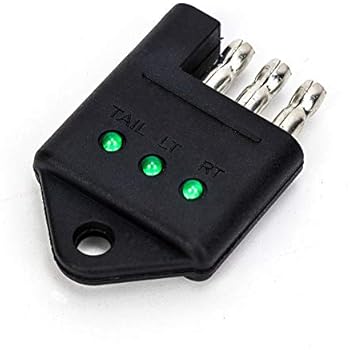 Amazon.com: TIROL 4 Pin Trailer Tester Connector Trailer ... wesbar 6 pin wiring harness 