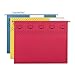 Smead TUFF Hanging File Folder with Easy Slide Tab, 1/3-Cut Sliding Tab, Letter Size, Assorted Primary Colors, 15 per Box (64040, Rod Color May Vary)